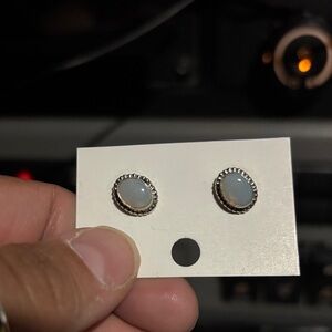 Ethiopian Opal Stud Earrings